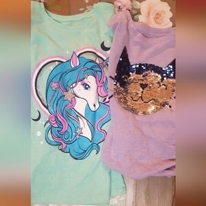 Two Girl's size 7/8 shirts